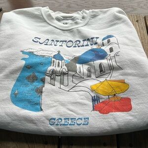 Santorini Greece Graphic Sweatshirt